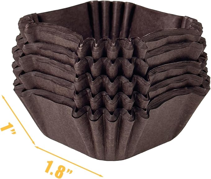 qiqee 500pcs Coffee Square Cupcake Liners Muffin Linner No Smell, Food Grade Baking Cups竊늆tandard