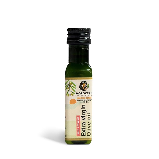 MOROCCAN OLIVE GROVE - The Red Olive Oil, Bold & Dynamic Cold-Pressed Desert Olive Oil Extra