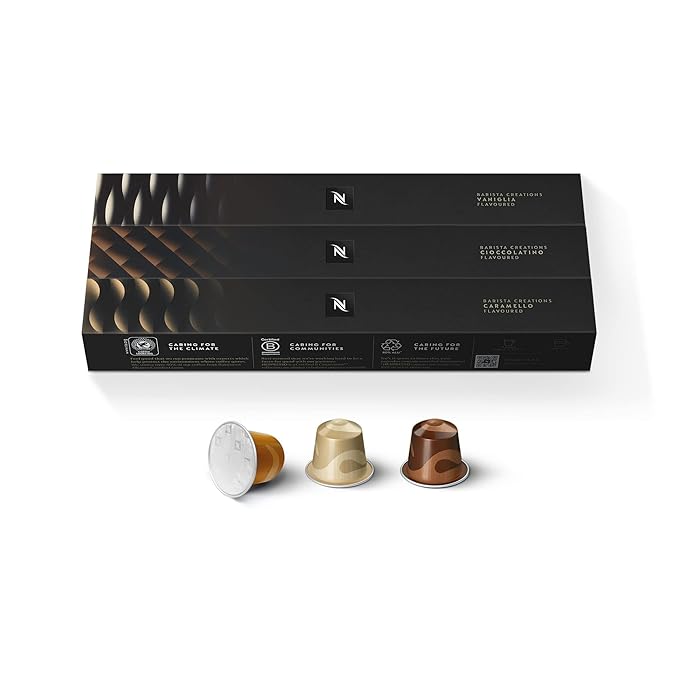 Nespresso Capsules Original Line, Barista Flavored Pack, Medium Roast Espresso Coffee, 30 Count