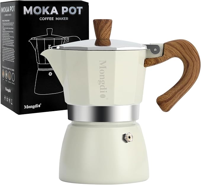 Mongdio Stovetop Espresso Maker Moka Pot, Cuban Coffee Maker Stove top coffee maker Moka Italian