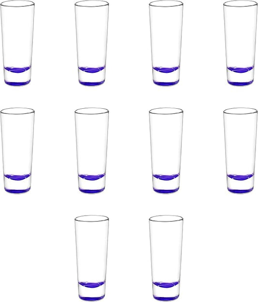 DISCOUNT PROMOS Cordial Shooter Shot Glasses 2 oz. Set of 10, Bulk Pack - Great for Birthdays