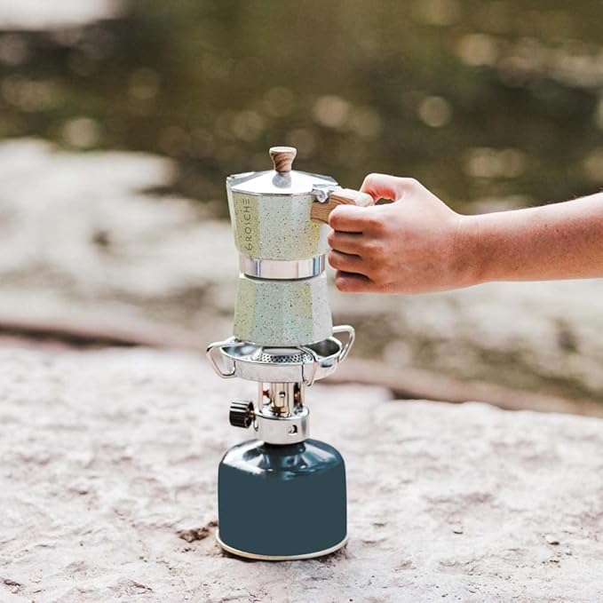 GROSCHE Milano Moka pot, Stovetop Espresso maker, Greca Coffee Maker, Stovetop coffee maker and