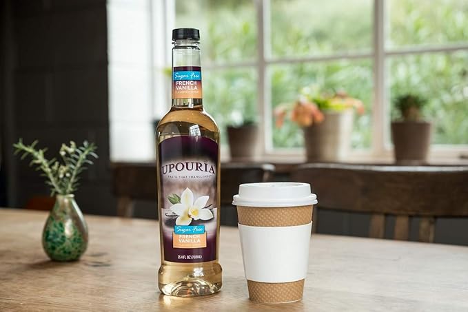 Upouria Holiday Syrup Bundle, Sugar-Free French Vanilla, 100% Vegan, Gluten-Free, Kosher, 750mL