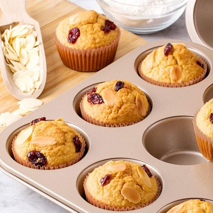Gifbera Natural Odorless Cupcake Liners Standard Greaseproof Paper Muffin Baking Cups 200-Count