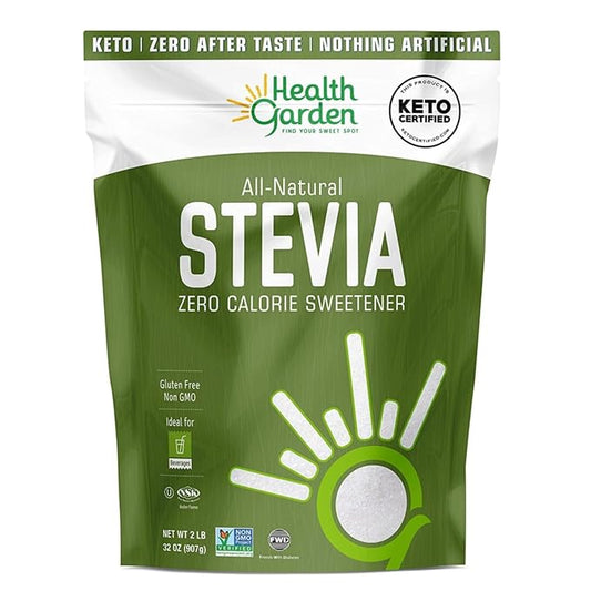 Health Garden Stevia Sweetener Powder - 4:1 Sugar Substitute - All Natural - Gluten Free - Keto
