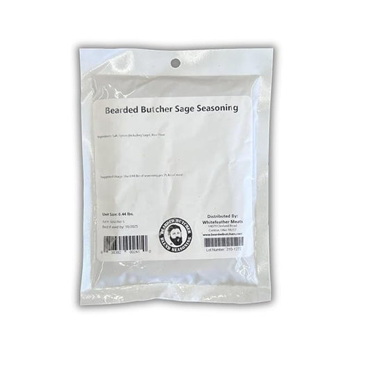 Bearded Butchers Sage Seasoning, 7 oz ??For Up to 25 lbs of Meat ??Perfect for Sausage, Meatballs