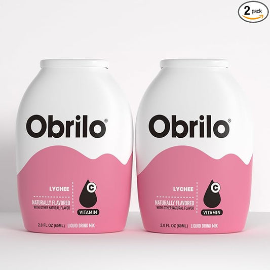 Obrilo Water Enhancer Liquid Flavoring Drops - ZERO Sugar/Calorie, Dye Free, Naturally Flavored