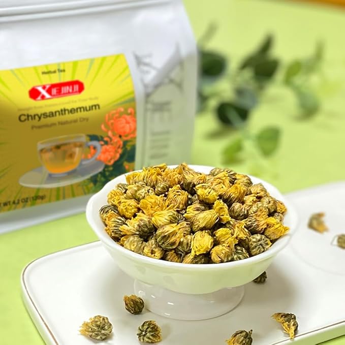 Chrysanthemum Tea - 100% Pure Premium Natural Dried Fetal Chrysanthemum(4.2oz/120g), Caffeine-Free