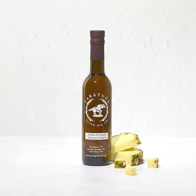 Saratoga Olive Oil Company Golden Pineapple White Balsamic Vinegar 375ml (12.7oz)