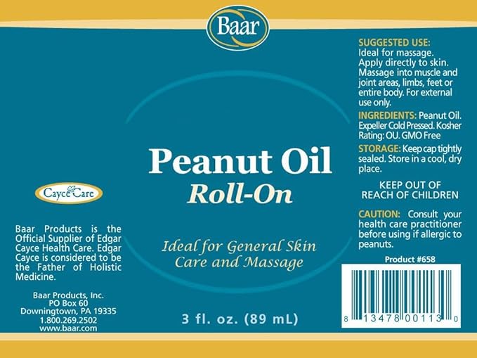 Baar Expeller, Cold Pressed Peanut Oil from Roasted Peanuts Grown in The United States - Kosher
