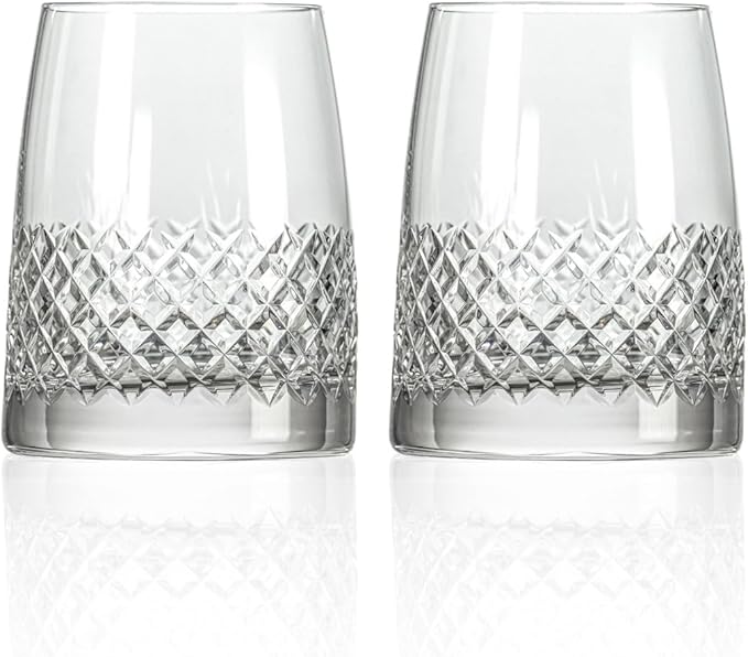 Rolf Glass Diamond Tequila Tasting Glass | 5oz Tequila Taster | Lead-Free, Diamond-Wheel Engraved |