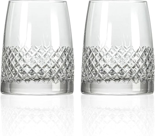 Rolf Glass Diamond Tequila Tasting Glass | 5oz Tequila Taster | Lead-Free, Diamond-Wheel Engraved |