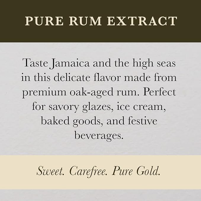 Cook's, Pure Rum Extract, For Baking, Ice Cream, Candies, Cakes, 4 oz