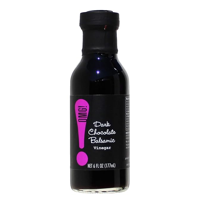 OMG! Oils: Gourmet Dark Chocolate Balsamic Vinegar (Perfect for Dipping, Marinades, Glazing and