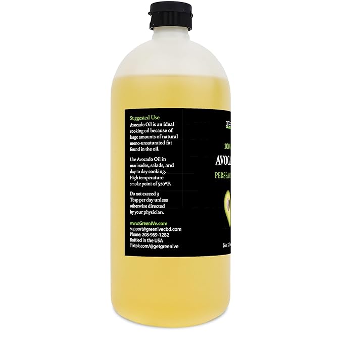 GreenIVe Avocado Oil Naturally Grown 100% Pure Natural without Additives, Clean, Cold Pressed