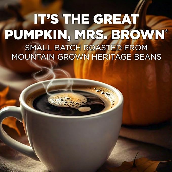 Maud's Pumpkin Spice Flavored Coffee Pods, 18 ct - 100% Arabica Medium Roast Coffee, Solar Energy