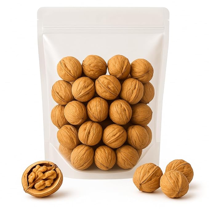 Crazy Nuts | California Grown Whole Walnuts In Shell, 1lb | Raw Walnuts Whole Bulk, Nuts in Shells
