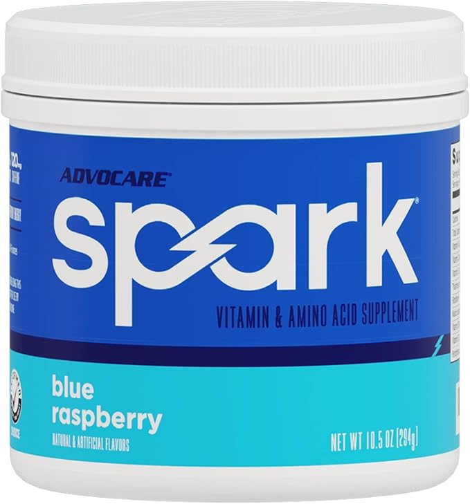 AdvoCare Spark Vitamin & Amino Acid Supplement - Focus & Energy Drink Powder Mix with Vitamin A