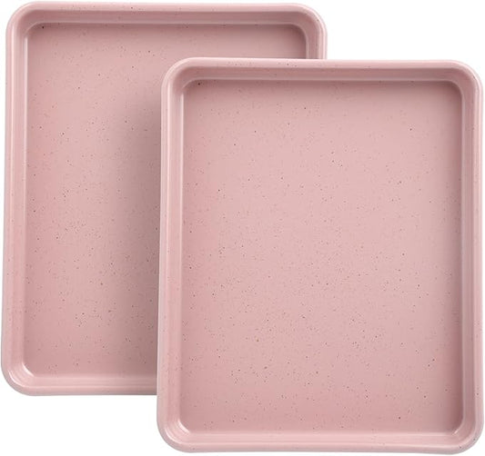 Toaster Oven Pans Set of 2, Shinsin 11-Inch Nonstick Baking Sheet Pans and Trays, 1/8 Thicker