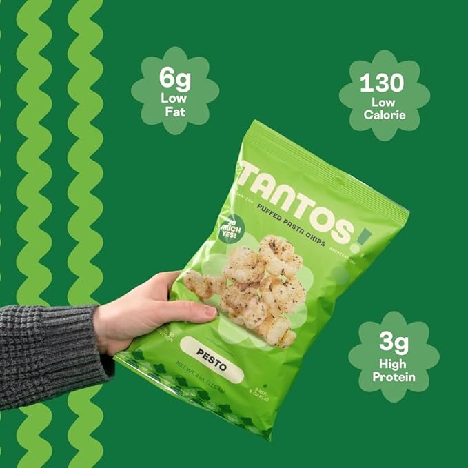 Tantos! Puffed Pasta Chips ??Healthy Pasta Snack by Top Chef Joe Sasto ??Plant-Based, Low Calorie
