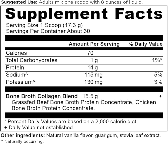 Ancient Nutrition Collagen Powder, Bone Broth Collagen, Vanilla, Hydrolyzed Multi Collagen