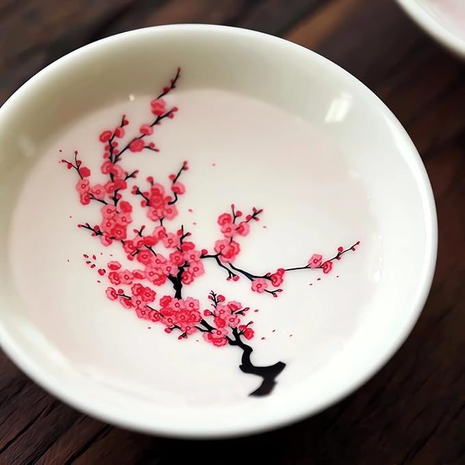 Magic Sakura Cherry Blossom Sake Cup - 2023 New Ceramic Sake Cold/Hot Temperature Color Changing