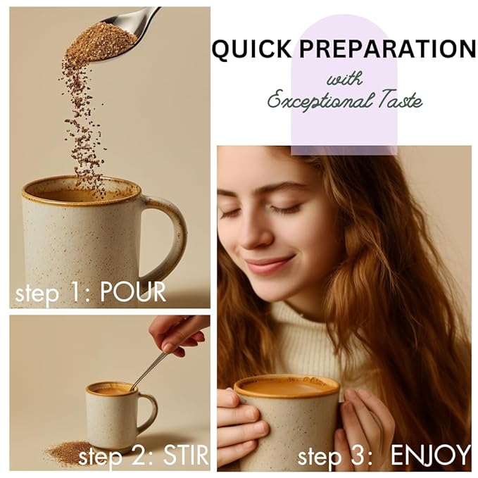 Energinseng Mushroom Coffee - Artisanal Instant Americano Espresso with Nootropics, Adaptogens