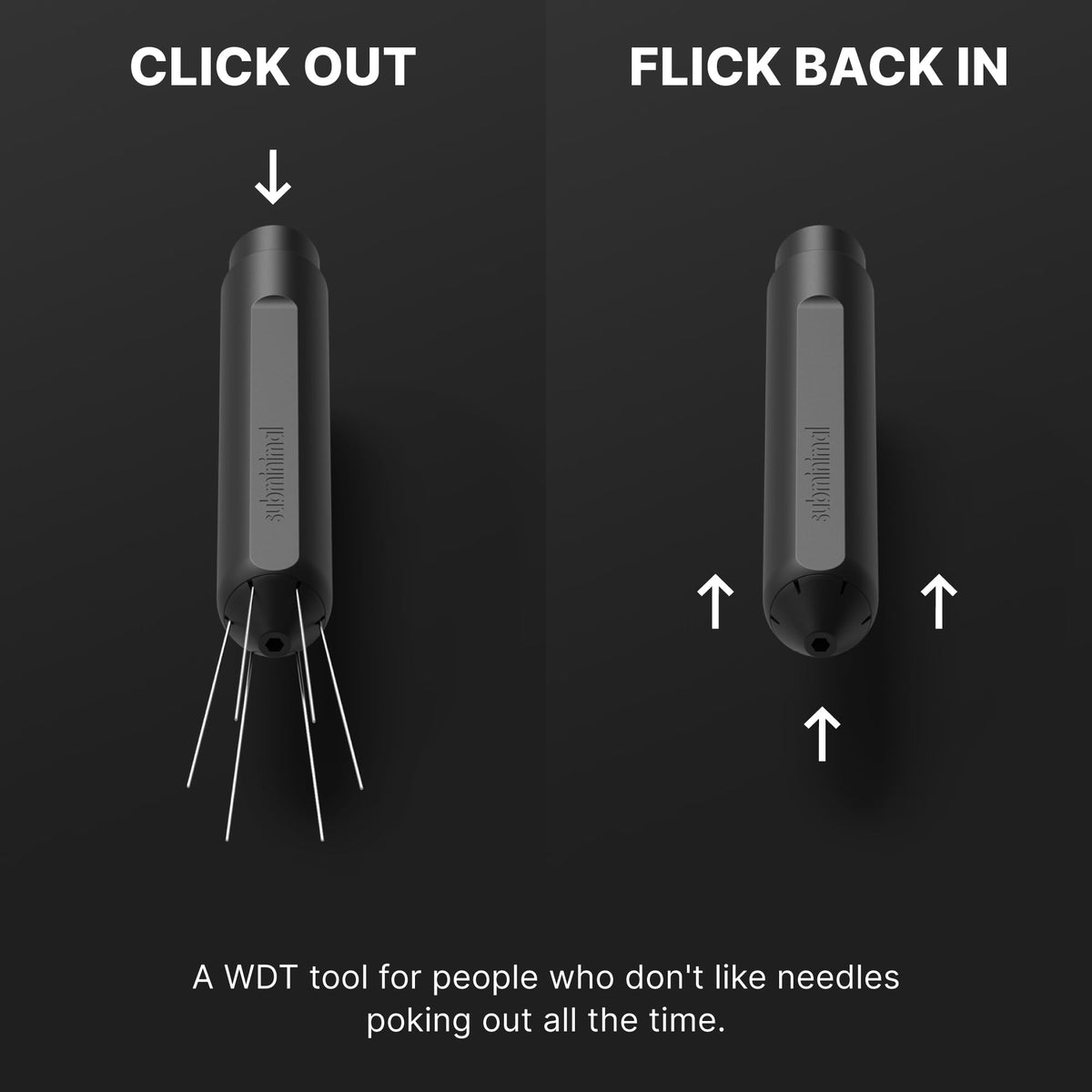 Subminimal Flick WDT Espresso Distribution Tool - Retractable Needle Tamper