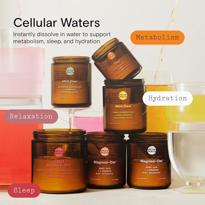 Moon Juice - Mini Dew Electrolytes Powder - Naked (Unflavored), 30 Servings - 2in1 Electrolytes &
