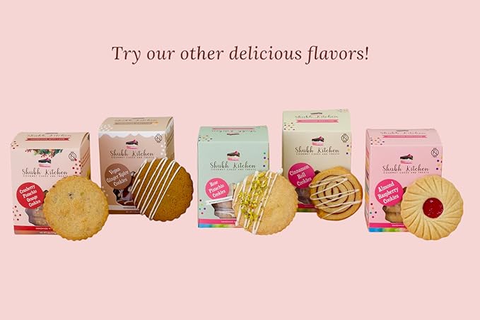 Cranberry Pistachio Orange Cookies- Holiday Gourmet Cookies, 100% Egg-Free & Vegetarian, Handmade