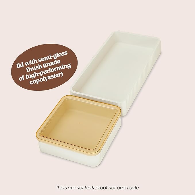 Nonstick Bakeware Set with 2 Silicone Trays and 2 Lids, Silicone Baking Sheet Pan, Baking Pan