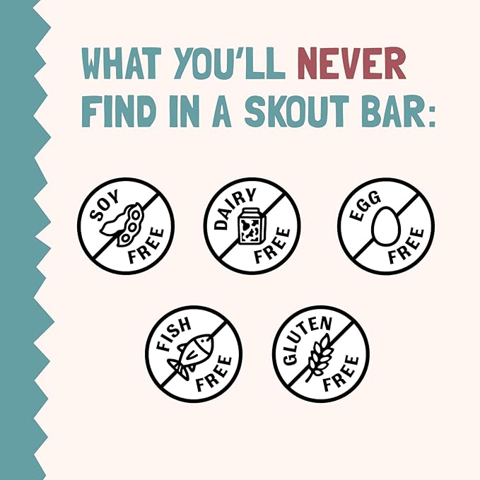 Skout Organic Almond Cookie Kids Snack Bars (18 Pack) | Organic Kids Snack Bars | School Snacks &