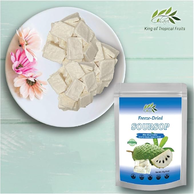 CHAVI Freeze-Dried Soursop - 2 Oz - Healthy 1 Ingredient Superfood - No Added Sugars or