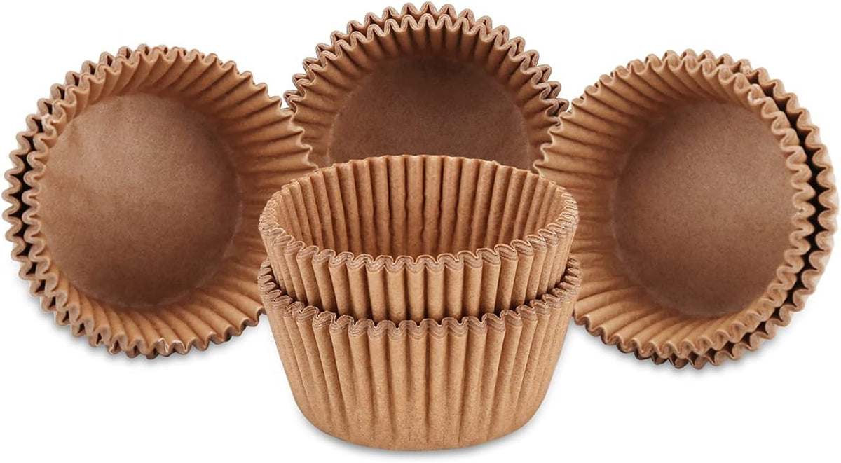 Gifbera Jumbo Cupcake Liners Greaseproof Paper 200 Count - Food Grade Odorless Muffin Baking Cups