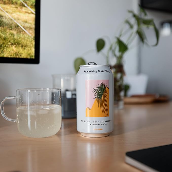 Something & Nothing Pineapple & Pink Grapefruit Flavoured Sparkling Water | Lightly Carbonated