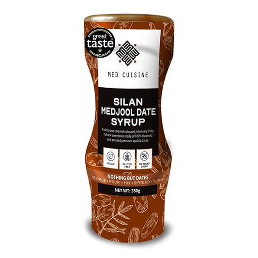 Med Cuisine Silan - 12.35oz - 100% Pure & Natural Dates Syrup (Date Honey) - Vegan, Refined