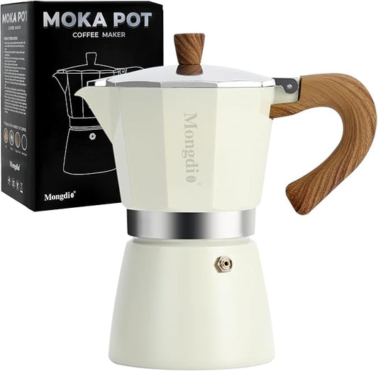 Mongdio Stovetop Espresso Maker Moka Pot, Cuban Coffee Maker Stove top coffee maker Moka Italian