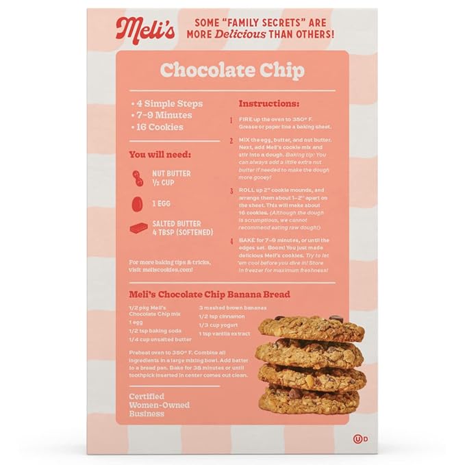 Meli?셲 Choco-Lot Gluten Free Cookie Mix, High Protein Baking Mix with Natural & Milk Chocolate