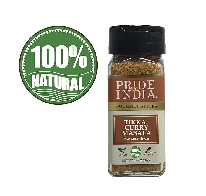 Pride of India – Tikka Curry Masala Seasoning Spice – Gourmet Curry Mix – Ideal for Vegetarian and