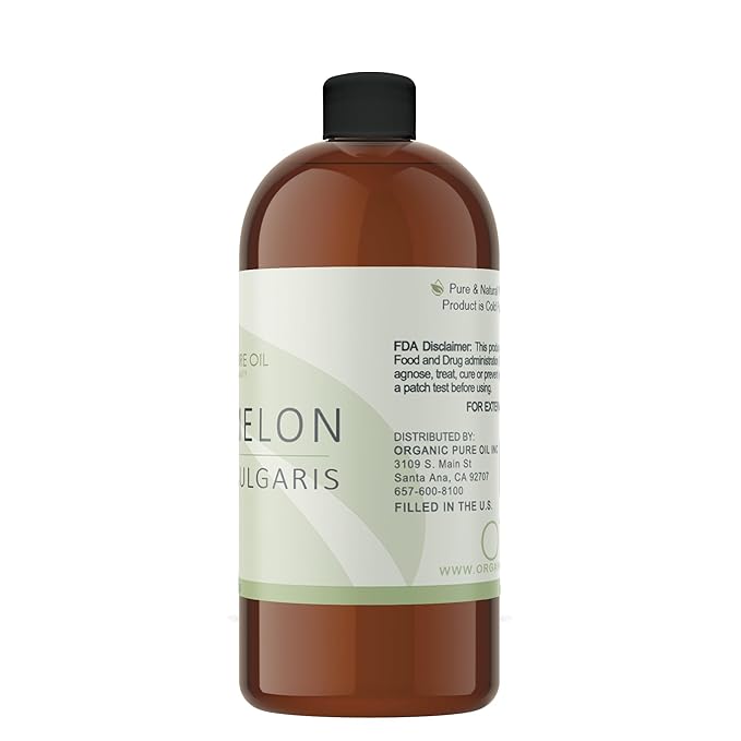 Watermelon Seed Oil - 32 oz - 100% Pure, Unrefined, All Natural, Non GMO, Bulk, Organically