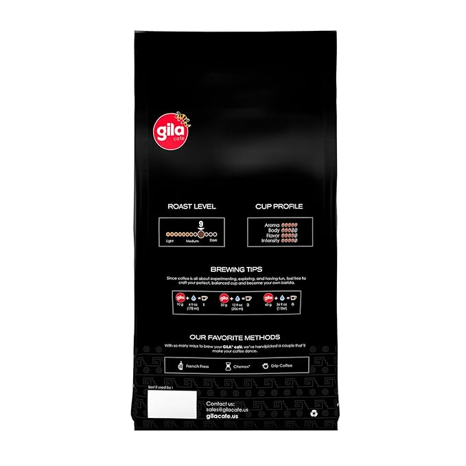 gila café Ground Coffee Medium Roast Mexico 32oz (1-Pack) - 100% Mexican Arabica Bean Coffee