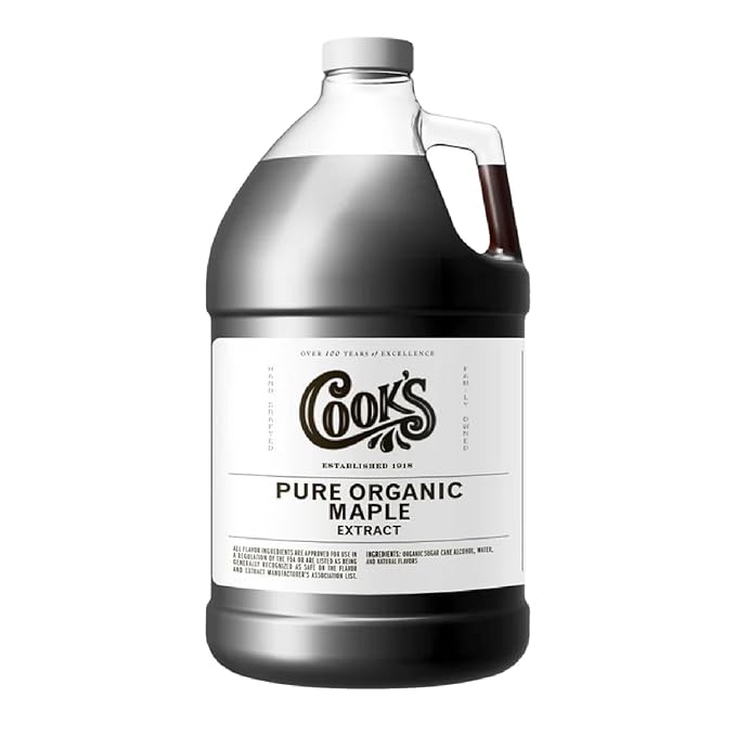 Cook's, Organic Maple Extract, Premium Maple Sap from Vermont's Finest Maple Trees, 128 Ounces (1