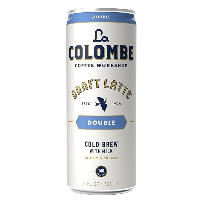 La Colombe Coffee, Double Draft Latte, 11 fl oz Cans (Pack of 12), Coffeehouse Quality Cold Brew
