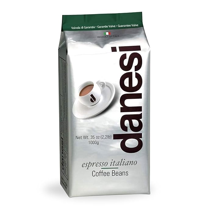 Danesi Caffe Italian Whole Coffee Beans - Espresso Coffee Beans and Medium Roast Whole Bean