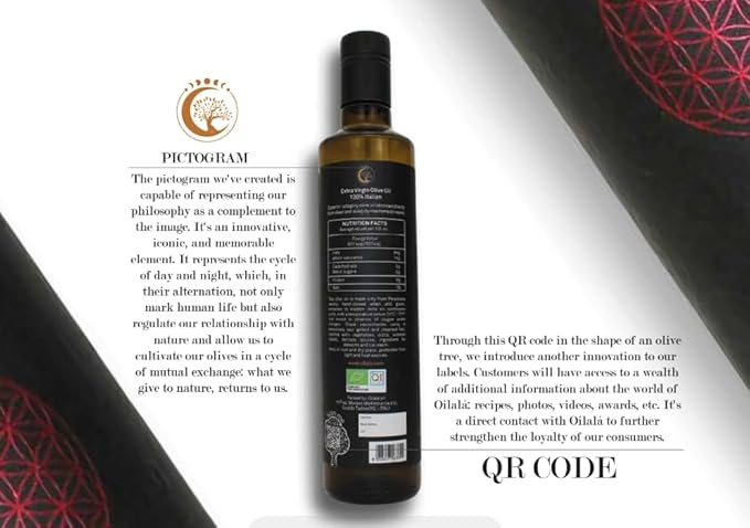 Oilala Extra Virgin Olive Oil, Robust Flavor, Polyphenol Rich, filtered,Italian, From Select