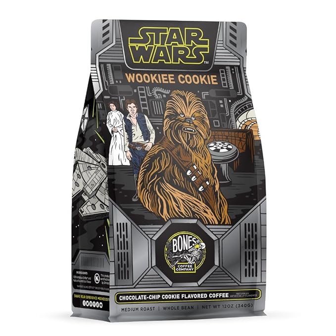 Bones Coffee Company Star Wars Wookiee Cookie Chip Cookie Flavor Flavored Coffee, Medium Roast Low