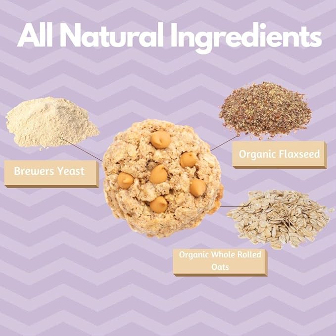 MilkBliss Lactation Cookies Mix- Oatmeal Peanut Butter Chip Breastfeeding Cookie Supplement Support