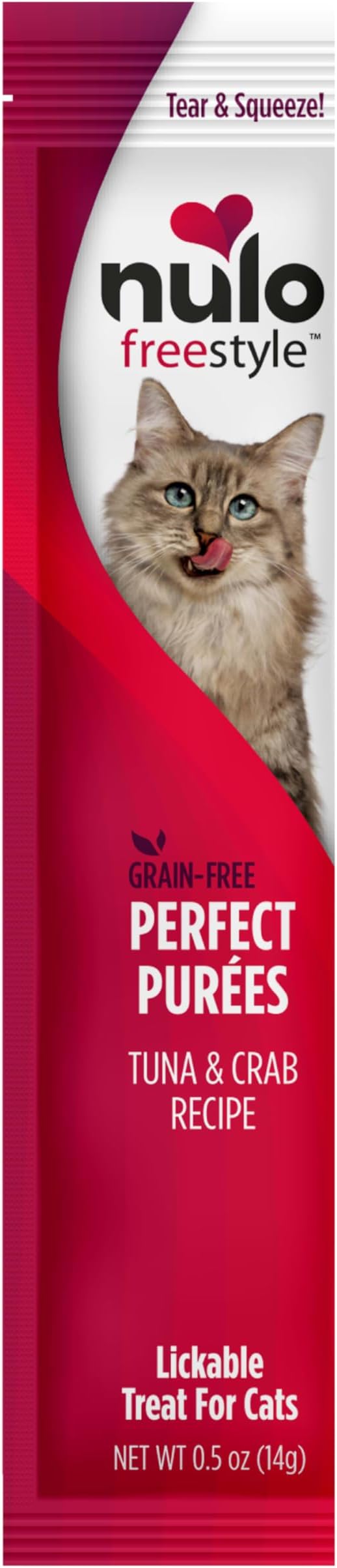 Nulo Freestyle Grain-Free Perfect Purees Premium Wet Cat Treats, Squeezable Meal Topper for
