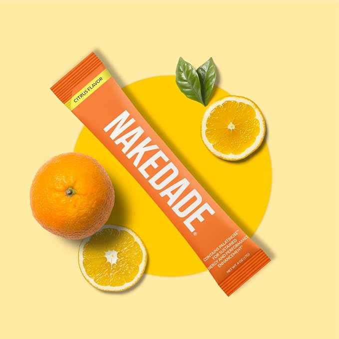 Nakedade Citrus ??Performance Enhancing Sports Drink Powder - Electrolyte Powder ??No GMOs or