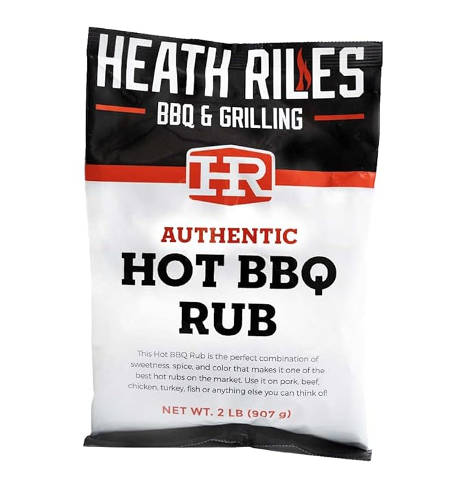Heath Riles BBQ Rub - Hot Seasoning, Champion Pitmaster Recipe, Legendary BBQ Rubs For Smoking &